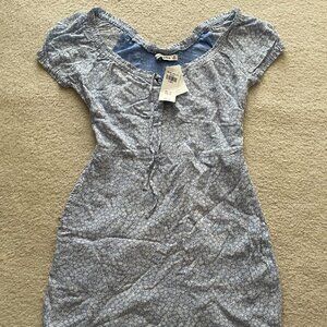 Abercrombie Blue Floral Dress with Pockets, size Extra Small